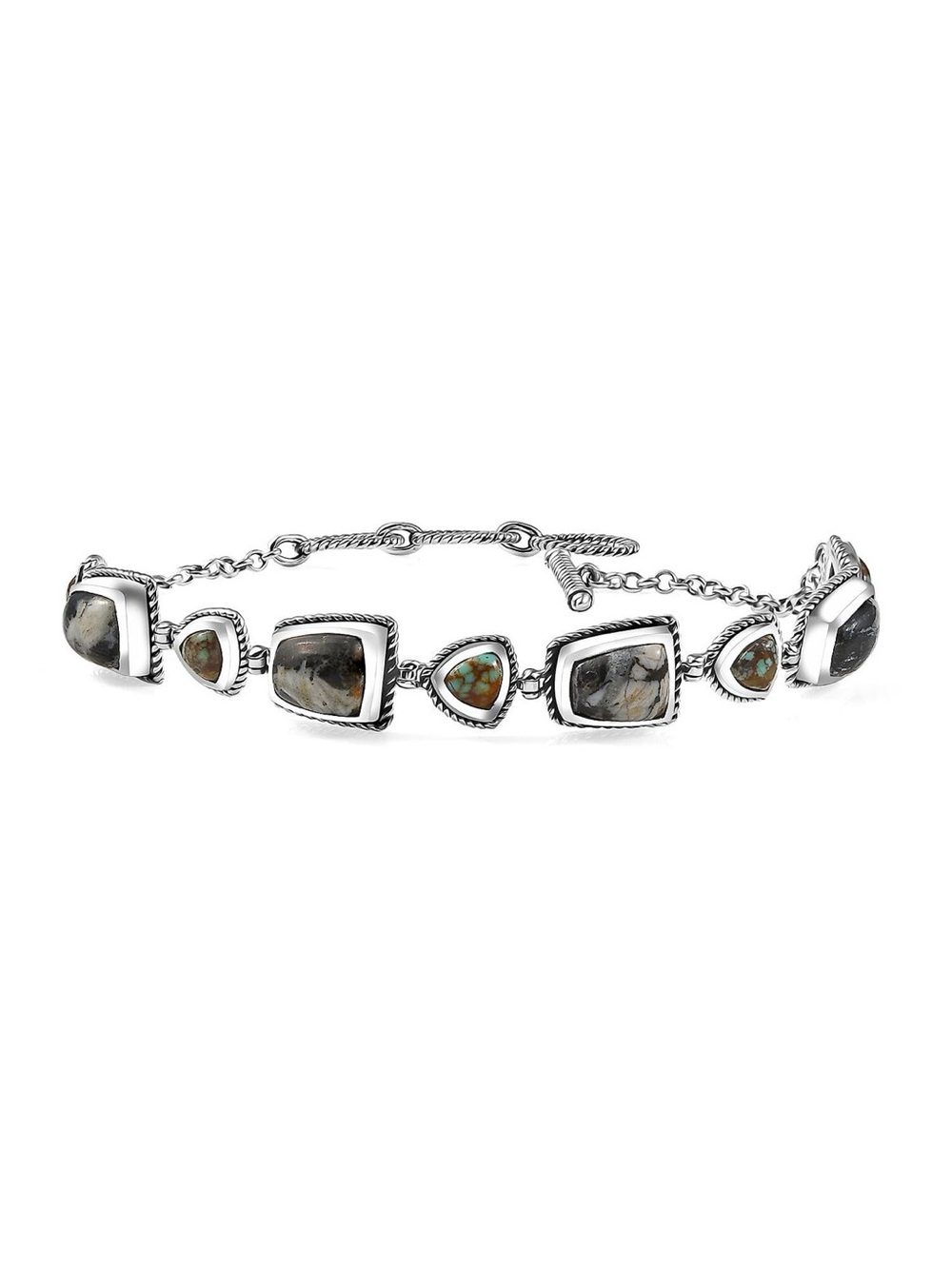 Southwest style Bracelet, Turquoise & Sterling Silver